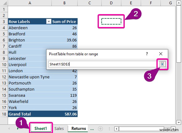 เชื่อมต่อตัวแบ่งส่วนข้อมูลกับตาราง Pivot หลายรายการจากแหล่งข้อมูลที่แตกต่างกัน