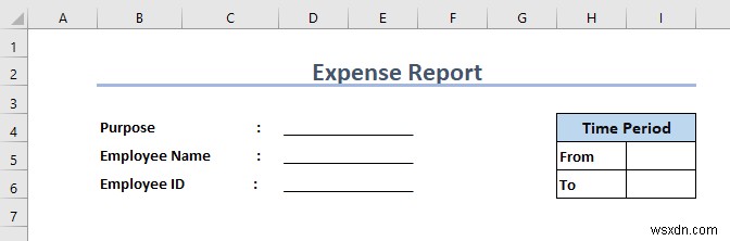 วิธีสร้างรายงานค่าใช้จ่ายใน Excel (ด้วยขั้นตอนง่ายๆ)