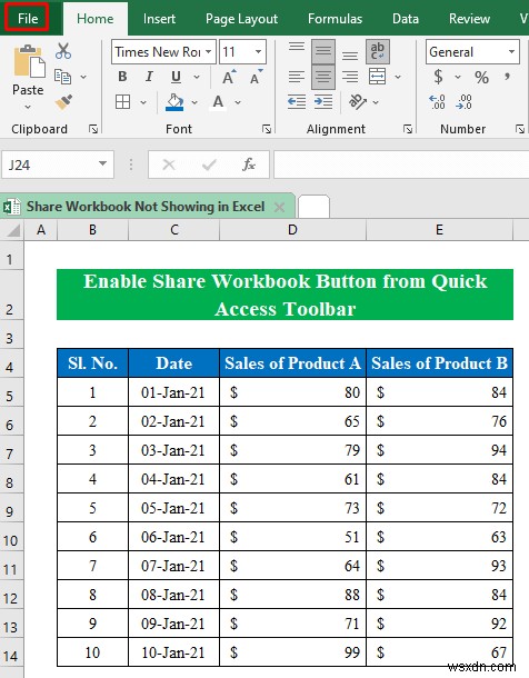 [แก้ไข]:แชร์เวิร์กบุ๊กไม่แสดงใน Excel (ด้วยขั้นตอนง่ายๆ)