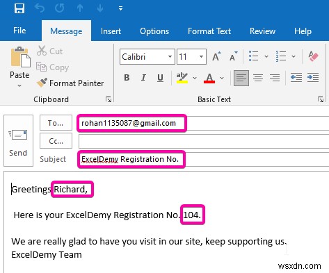 วิธีการส่งอีเมลจากรายการ Excel (2 วิธีที่มีประสิทธิภาพ)