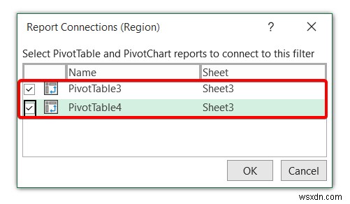 ตัวแบ่งส่วนข้อมูล Excel สำหรับตาราง Pivot หลายรายการ (การเชื่อมต่อและการใช้งาน)