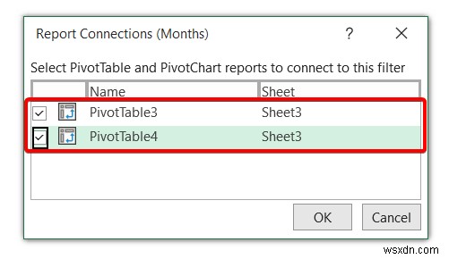 ตัวแบ่งส่วนข้อมูล Excel สำหรับตาราง Pivot หลายรายการ (การเชื่อมต่อและการใช้งาน)