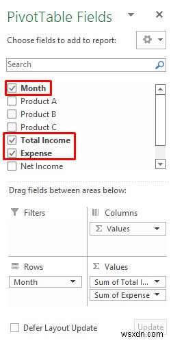 วิธีสร้างรายงานรายได้และค่าใช้จ่ายใน Excel (ตัวอย่าง 3 ตัวอย่าง)