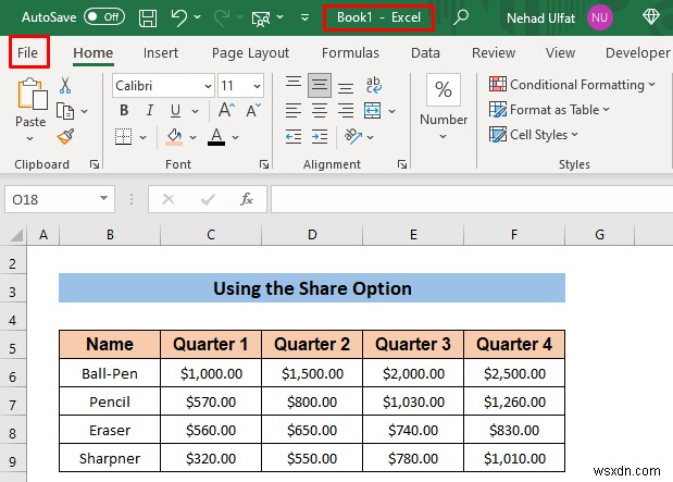 วิธีส่งสเปรดชีต Excel ที่แก้ไขได้ทางอีเมล (วิธีด่วน 3 วิธี)