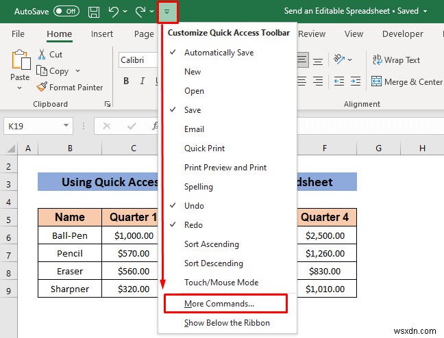 วิธีส่งสเปรดชีต Excel ที่แก้ไขได้ทางอีเมล (วิธีด่วน 3 วิธี)