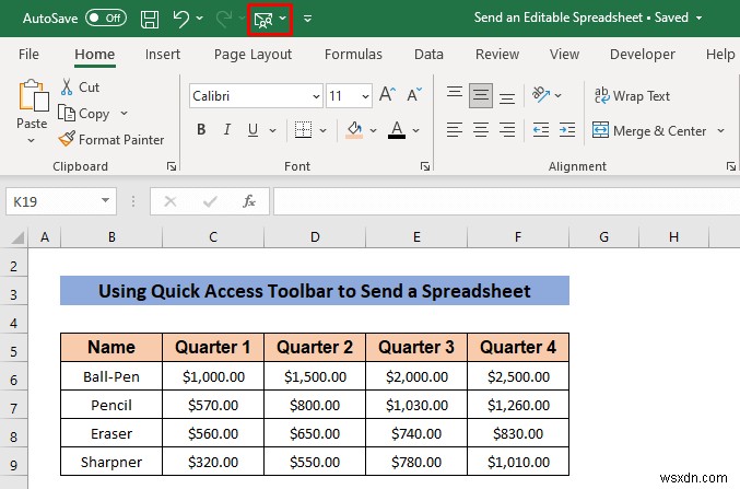 วิธีส่งสเปรดชีต Excel ที่แก้ไขได้ทางอีเมล (วิธีด่วน 3 วิธี)