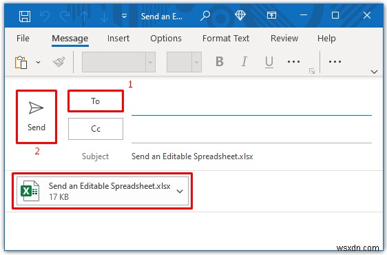 วิธีส่งสเปรดชีต Excel ที่แก้ไขได้ทางอีเมล (วิธีด่วน 3 วิธี)