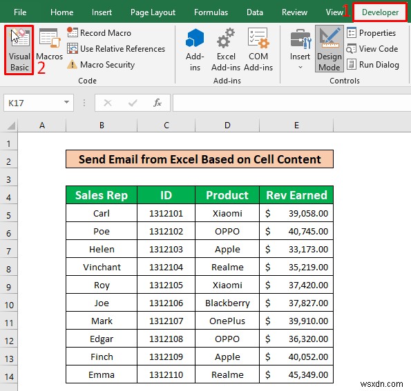 ส่งอีเมลจาก Excel โดยอัตโนมัติตามเนื้อหาของเซลล์ (2 วิธี)