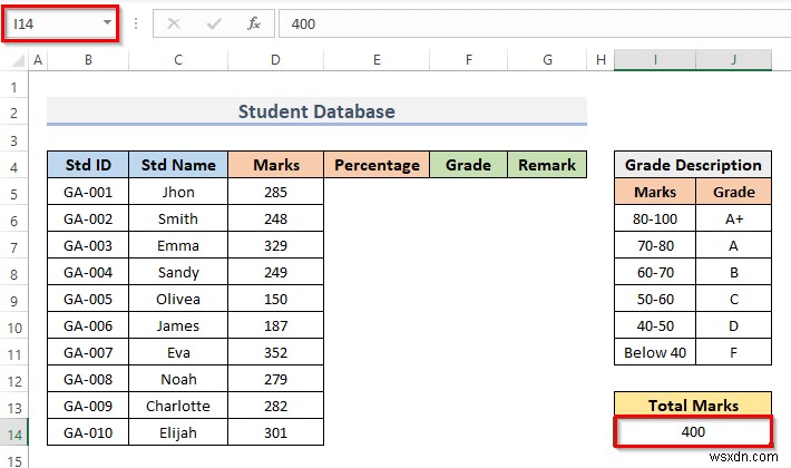 วิธีการสร้างฐานข้อมูลนักเรียนใน Excel (ด้วยขั้นตอนง่ายๆ)