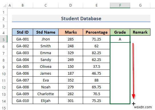 วิธีการสร้างฐานข้อมูลนักเรียนใน Excel (ด้วยขั้นตอนง่ายๆ)