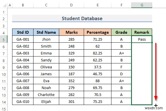 วิธีการสร้างฐานข้อมูลนักเรียนใน Excel (ด้วยขั้นตอนง่ายๆ)