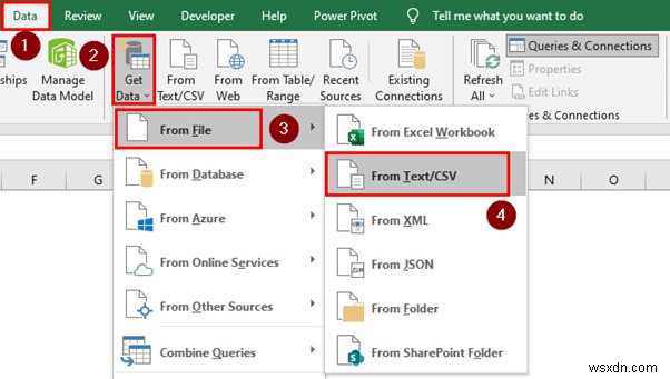 วิธีการรับและแปลงข้อมูลใน Excel (4 ตัวอย่างที่เหมาะสม)