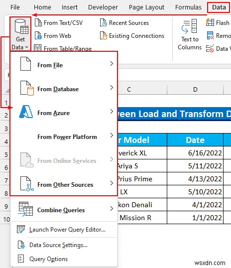 ความแตกต่างระหว่างการโหลดและการแปลงข้อมูลใน Excel