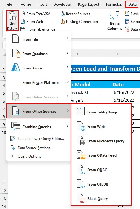 ความแตกต่างระหว่างการโหลดและการแปลงข้อมูลใน Excel