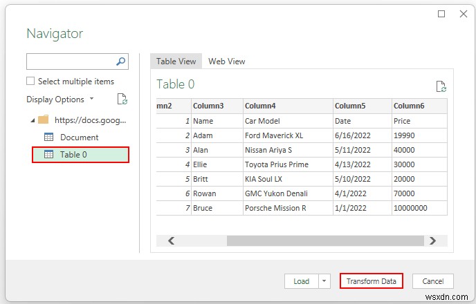 ความแตกต่างระหว่างการโหลดและการแปลงข้อมูลใน Excel