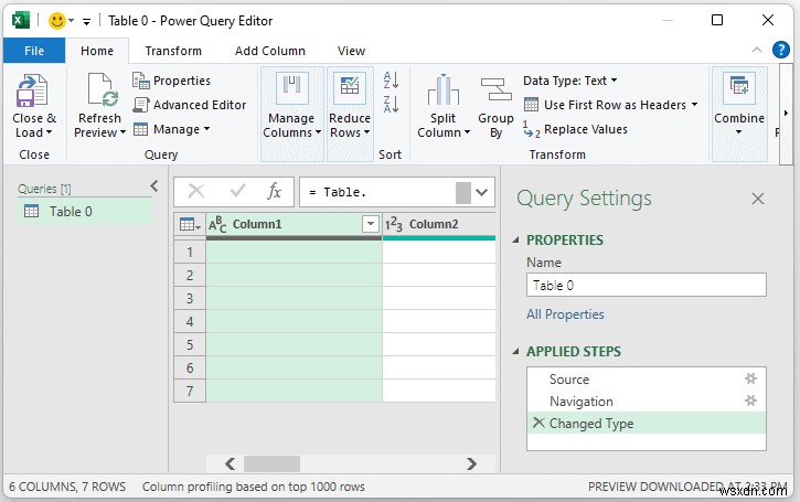 ความแตกต่างระหว่างการโหลดและการแปลงข้อมูลใน Excel