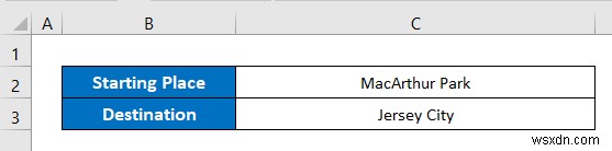 วิธีคำนวณระยะทางใน Excel ด้วย Google แผนที่