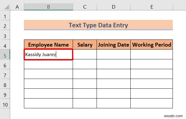 ประเภทของการป้อนข้อมูลใน Excel (ภาพรวมอย่างรวดเร็ว)