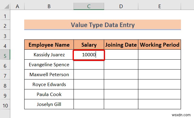 ประเภทของการป้อนข้อมูลใน Excel (ภาพรวมอย่างรวดเร็ว)