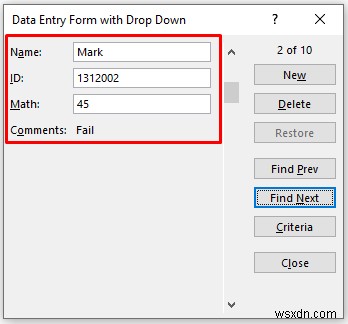 วิธีสร้างแบบฟอร์มการป้อนข้อมูลด้วยรายการแบบเลื่อนลงใน Excel (2 วิธี)