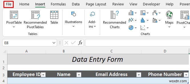 วิธีการกรอกแบบฟอร์มใน Excel (5 ตัวอย่างที่เหมาะสม)