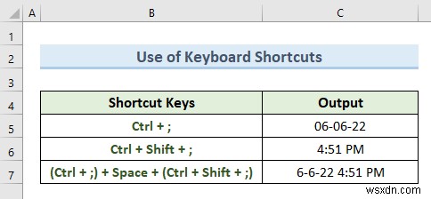 วิธีการแทรกรายการข้อมูลการประทับเวลาโดยอัตโนมัติใน Excel (5 วิธี)