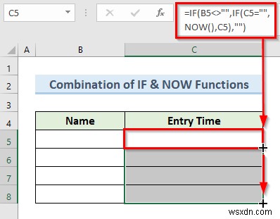 วิธีการแทรกรายการข้อมูลการประทับเวลาโดยอัตโนมัติใน Excel (5 วิธี)