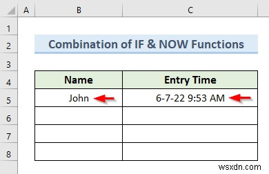 วิธีการแทรกรายการข้อมูลการประทับเวลาโดยอัตโนมัติใน Excel (5 วิธี)