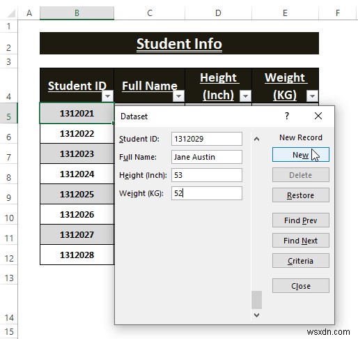 วิธีสร้างแบบฟอร์มป้อนอัตโนมัติใน Excel (คำแนะนำทีละขั้นตอน)