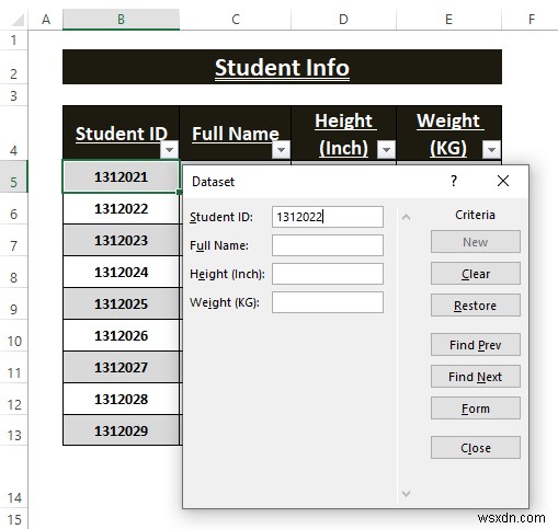 วิธีสร้างแบบฟอร์มป้อนอัตโนมัติใน Excel (คำแนะนำทีละขั้นตอน)