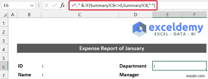 วิธีสร้างรายงานค่าใช้จ่ายรายเดือนใน Excel (พร้อมขั้นตอนด่วน)