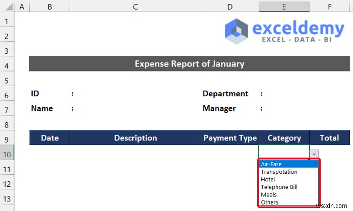 วิธีสร้างรายงานค่าใช้จ่ายรายเดือนใน Excel (พร้อมขั้นตอนด่วน)