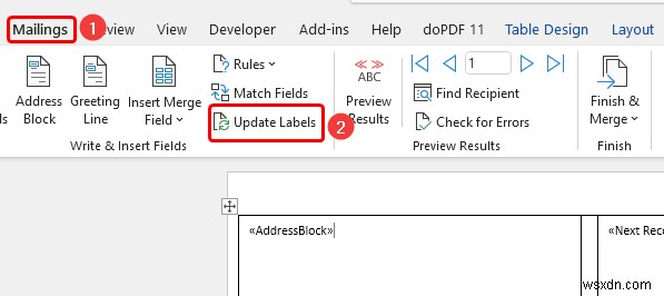 วิธีพิมพ์ป้ายชื่อเอเวอรี่จาก Excel (2 วิธีง่ายๆ)