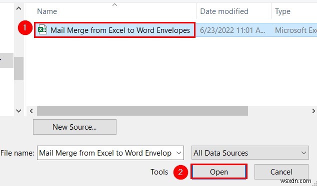 Mail Merge จาก Excel ไปยัง Word Envelopes (2 วิธีง่ายๆ)