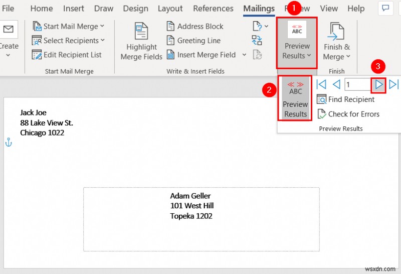 Mail Merge จาก Excel ไปยัง Word Envelopes (2 วิธีง่ายๆ)