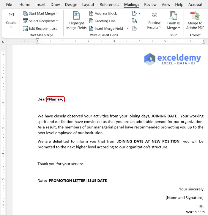 วิธีการเปลี่ยนรูปแบบวันที่ในจดหมายเวียนของ Excel (พร้อมขั้นตอนด่วน)