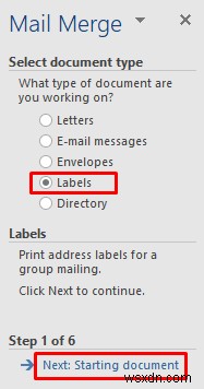 วิธีการส่งป้ายกำกับจดหมายเวียนจาก Excel ไปยัง Word (ด้วยขั้นตอนง่ายๆ)