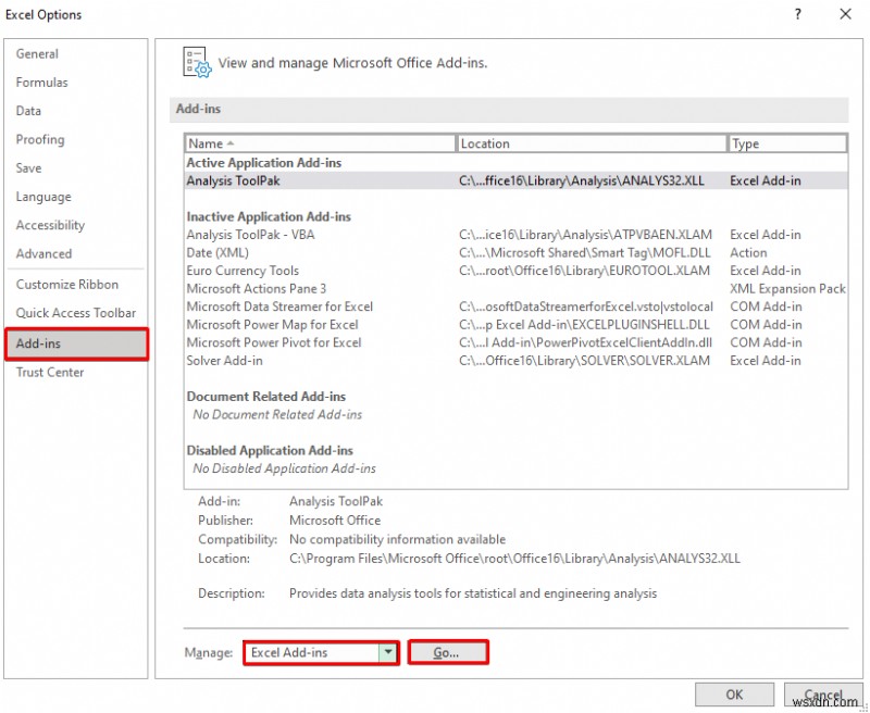 วิธีการเพิ่มการวิเคราะห์ข้อมูลใน Excel (ด้วย 2 ขั้นตอนด่วน)