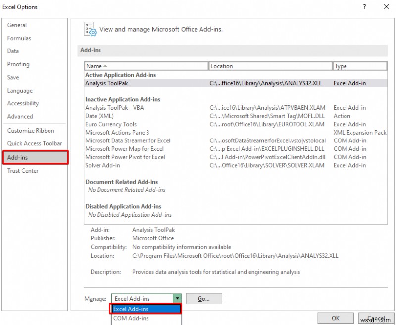 วิธีการเพิ่มการวิเคราะห์ข้อมูลใน Excel (ด้วย 2 ขั้นตอนด่วน)