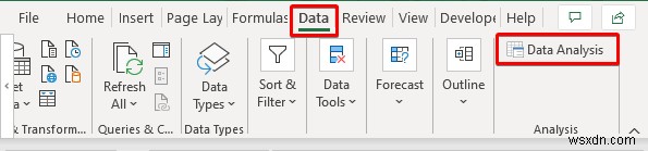 วิธีการเพิ่มการวิเคราะห์ข้อมูลใน Excel (ด้วย 2 ขั้นตอนด่วน)