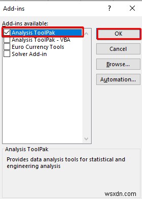 วิธีการเพิ่มการวิเคราะห์ข้อมูลใน Excel (ด้วย 2 ขั้นตอนด่วน)