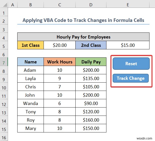 วิธีใช้สูตรเพื่อติดตามการเปลี่ยนแปลงของเซลล์ใน Excel (ด้วยขั้นตอนง่ายๆ)