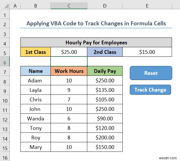 วิธีใช้สูตรเพื่อติดตามการเปลี่ยนแปลงของเซลล์ใน Excel (ด้วยขั้นตอนง่ายๆ)