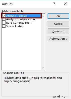 [แก้ไขแล้ว:] การวิเคราะห์ข้อมูลไม่แสดงใน Excel (โซลูชันที่มีประสิทธิภาพ 2 รายการ)