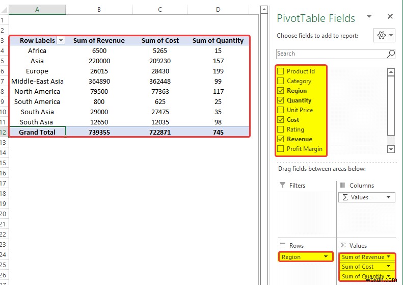 วิธีวิเคราะห์ข้อมูลใน Excel โดยใช้ Pivot Tables (9 ตัวอย่างที่เหมาะสม)