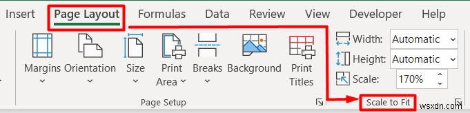 วิธีการปรับขนาดหน้าสำหรับการพิมพ์ใน Excel (6 เคล็ดลับง่ายๆ)