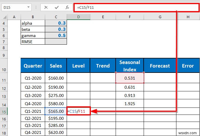 ทำ Holt-Winters Exponential Smoothing ใน Excel (ด้วยขั้นตอนง่ายๆ)