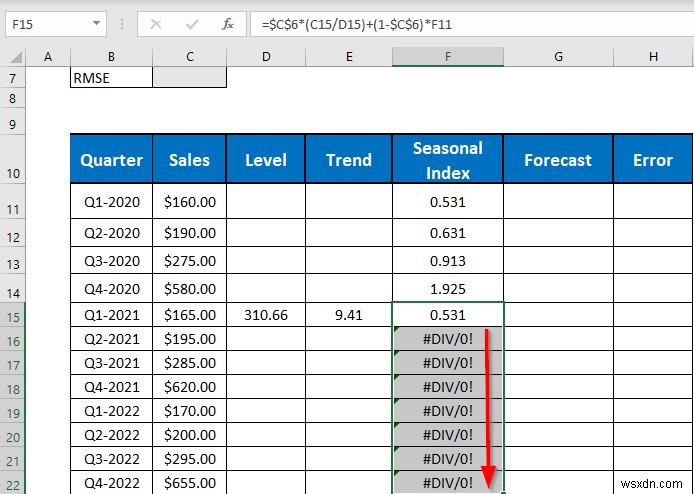 ทำ Holt-Winters Exponential Smoothing ใน Excel (ด้วยขั้นตอนง่ายๆ)