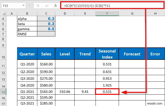 ทำ Holt-Winters Exponential Smoothing ใน Excel (ด้วยขั้นตอนง่ายๆ)