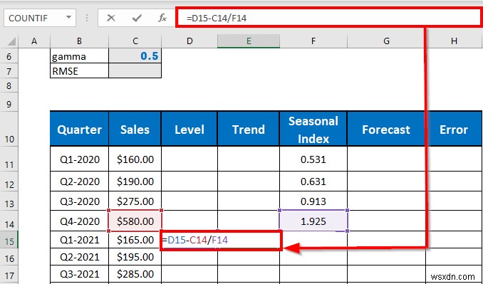 ทำ Holt-Winters Exponential Smoothing ใน Excel (ด้วยขั้นตอนง่ายๆ)